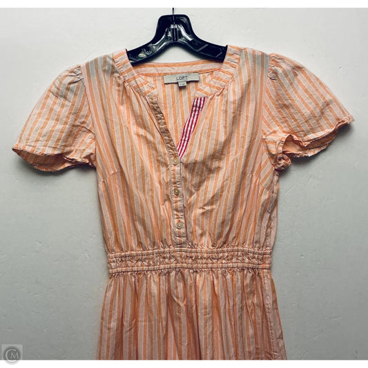 Dress Casual Maxi By Loft In Orange, Size: S