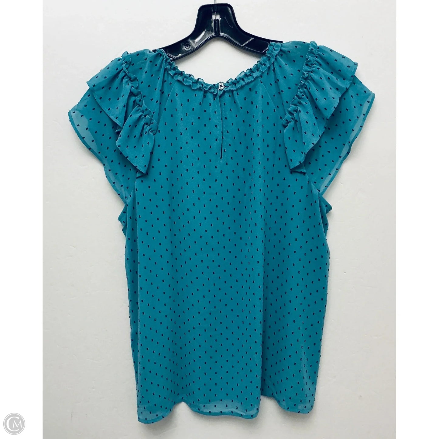 Top Short Sleeve By Loft In Green, Size: M