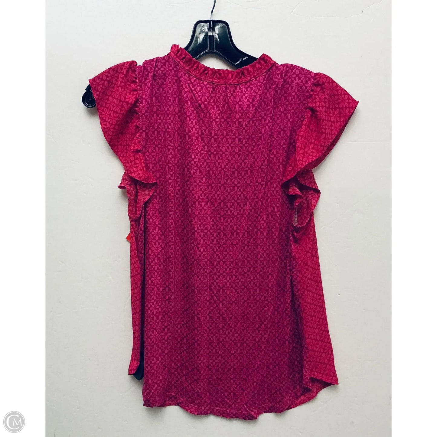 Top Short Sleeve By Loft In Pink, Size: M