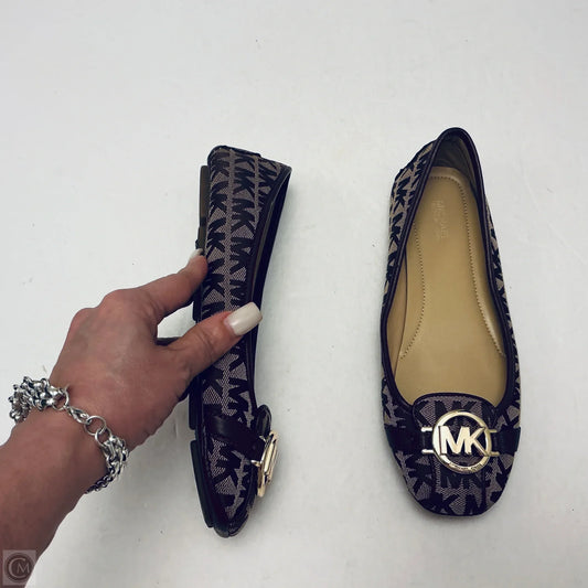 Shoes Flats By Michael By Michael Kors In Maroon, Size: 8