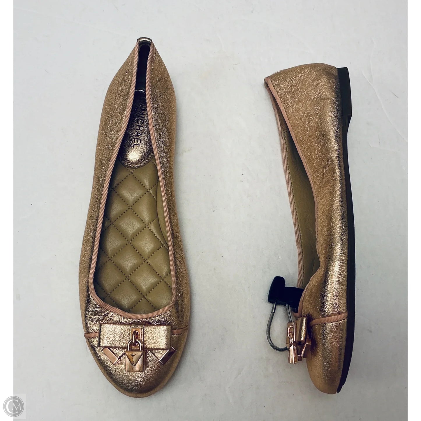 Shoes Flats By Michael By Michael Kors In Rose Gold, Size: 7.5