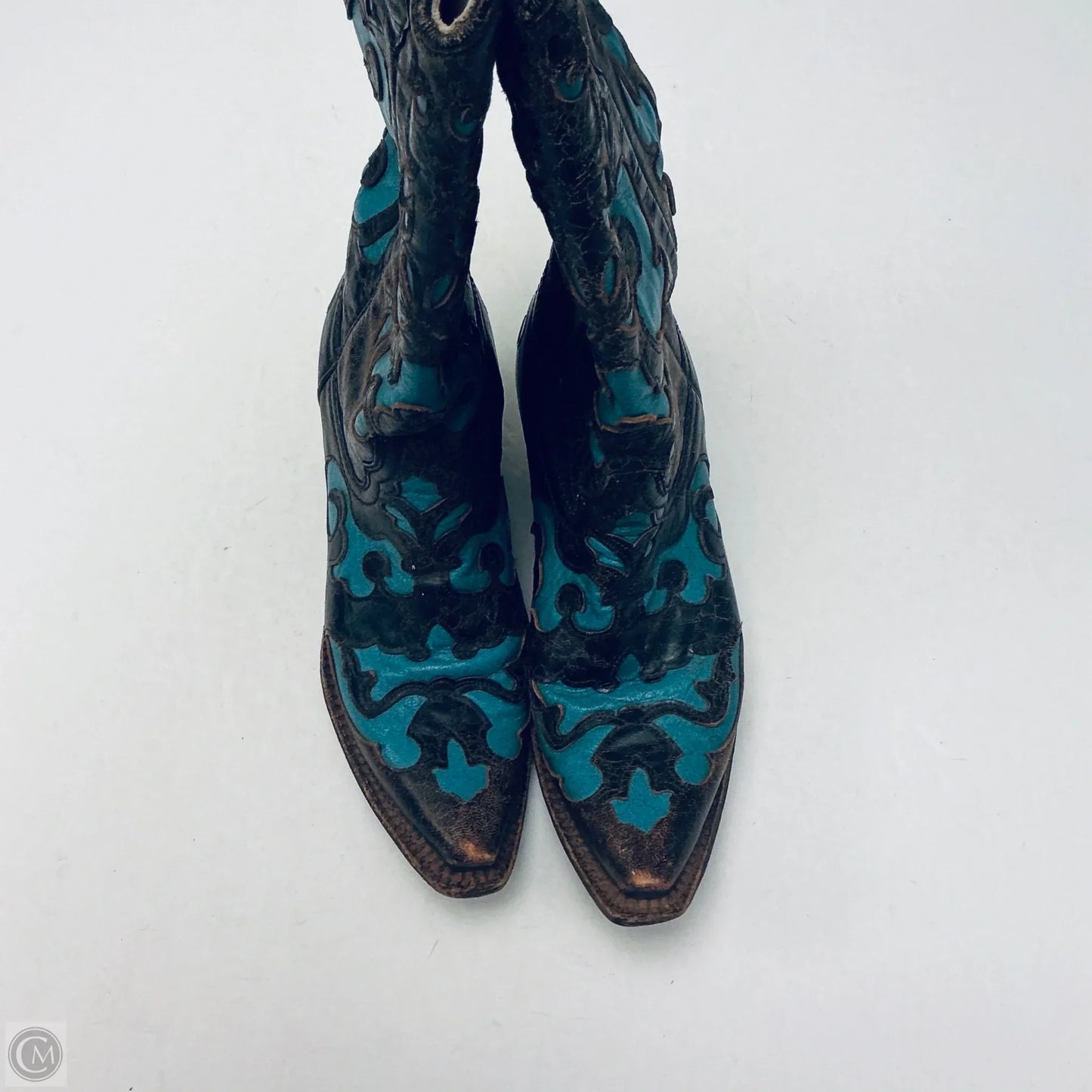 Boots Western By Corral In Brown & Green, Size: 6