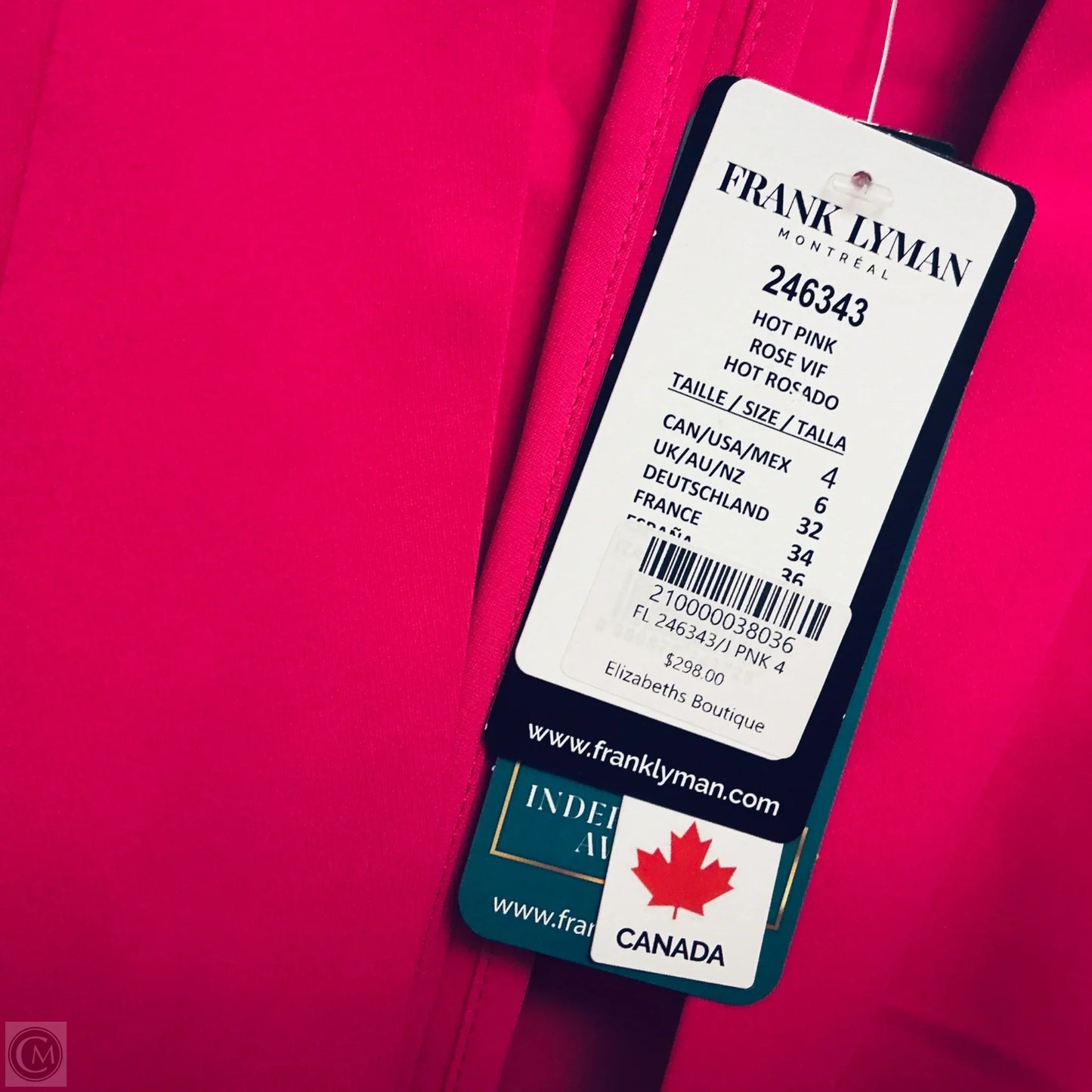 Blazer By Frank Lyman In Pink, Size: S