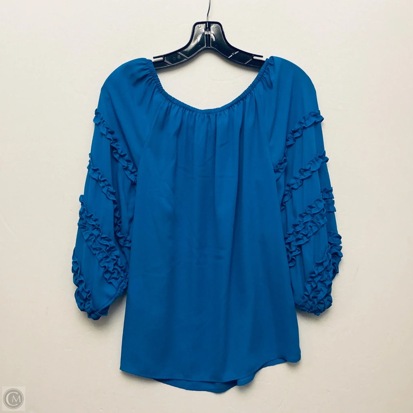 Top Long Sleeve By Joseph Ribkoff In Blue, Size: L