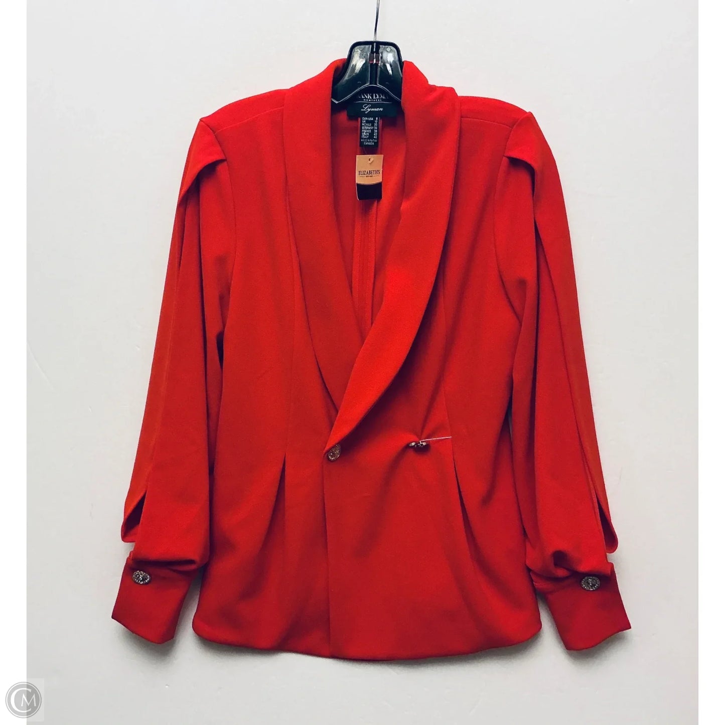 Blazer By Frank Lyman In Orange, Size: M