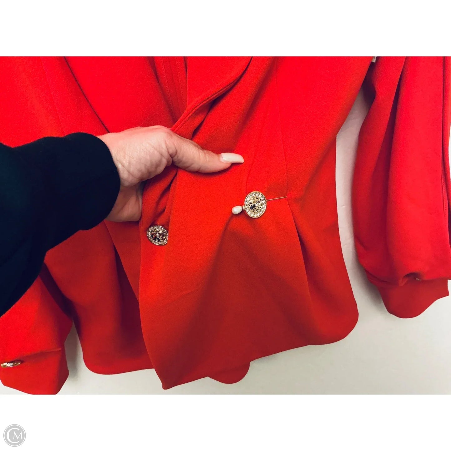 Blazer By Frank Lyman In Orange, Size: M