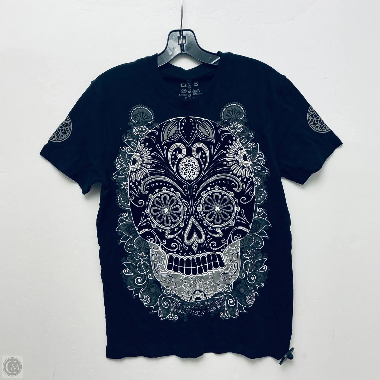Top Short Sleeve By Clothes Mentor In Black, Size: S