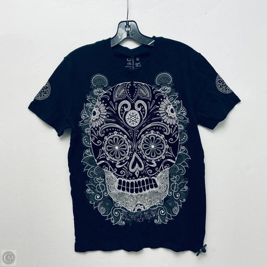 Top Short Sleeve By Clothes Mentor In Black, Size: S