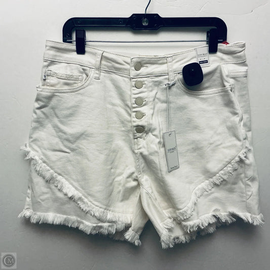 Shorts By Judy Blue In White Denim, Size: 1x