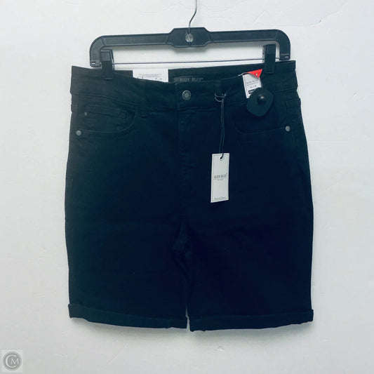 Shorts By Judy Blue In Black Denim, Size: Xl