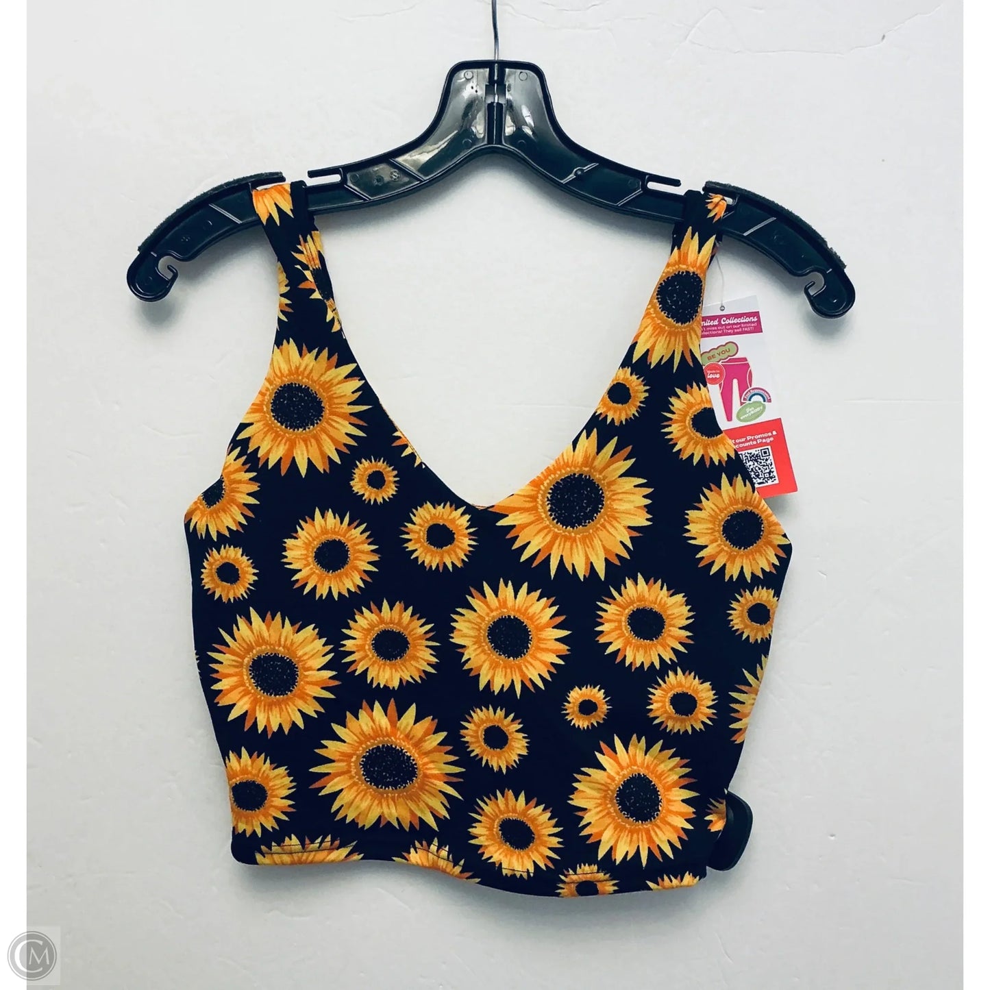 Athletic Bra By Popfit In Floral Print, Size: M