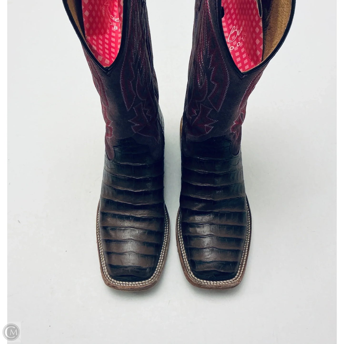 Boots Western By Cmb In Brown & Purple, Size: 7.5