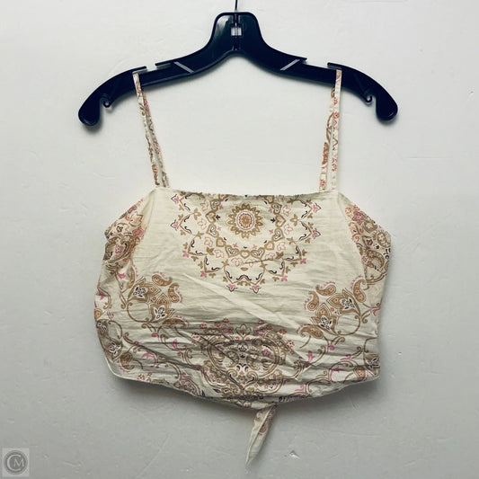 Top Sleeveless By American Eagle In Cream, Size: S
