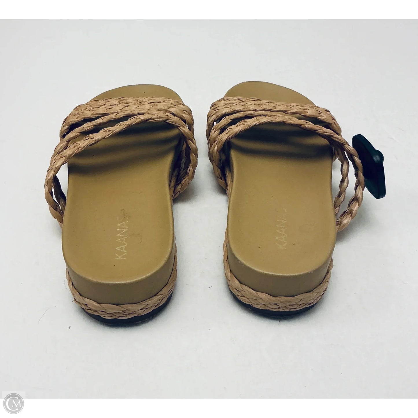 Sandals Flats By Clothes Mentor In Tan, Size: 8