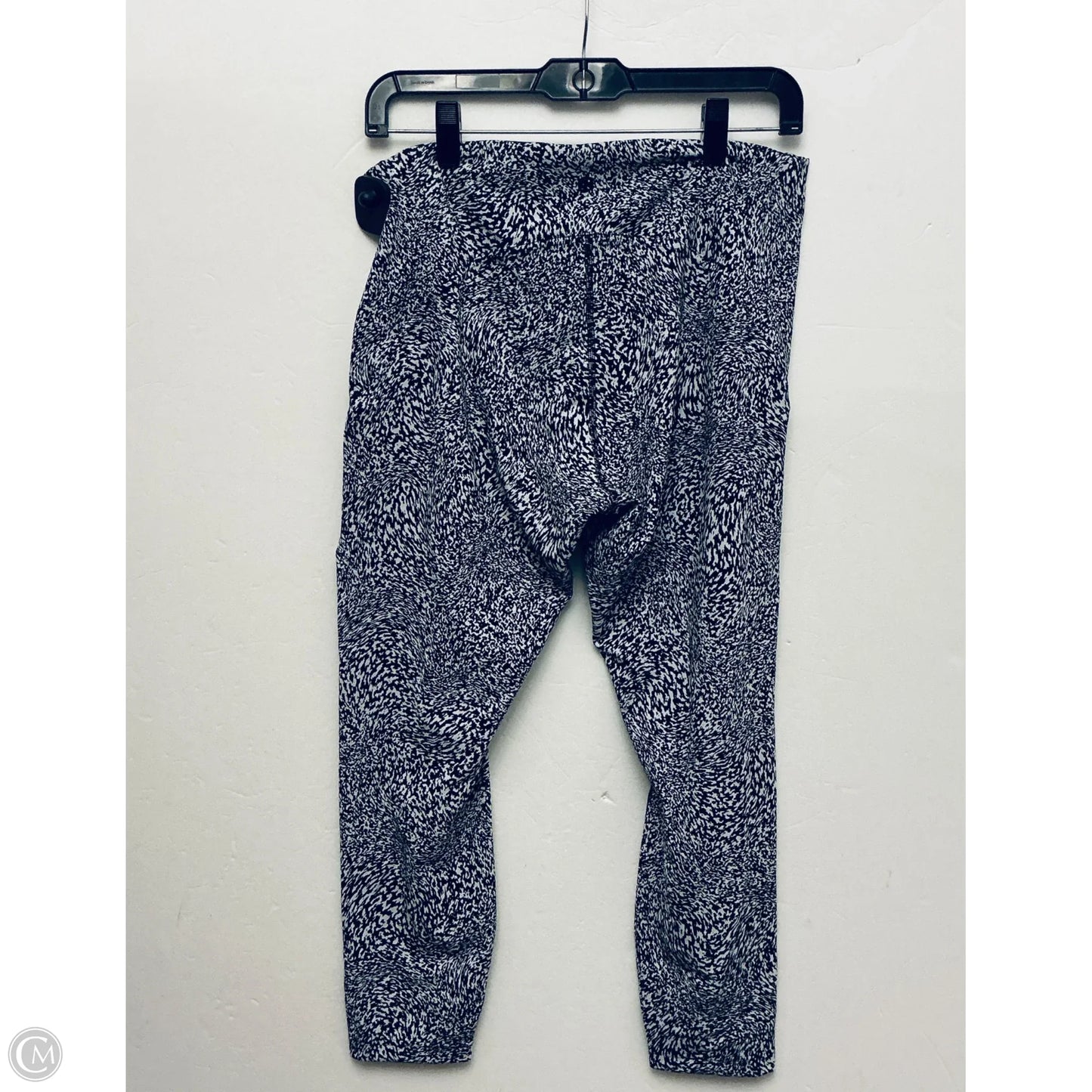 Athletic Leggings By Lululemon In Black & White, Size: 12