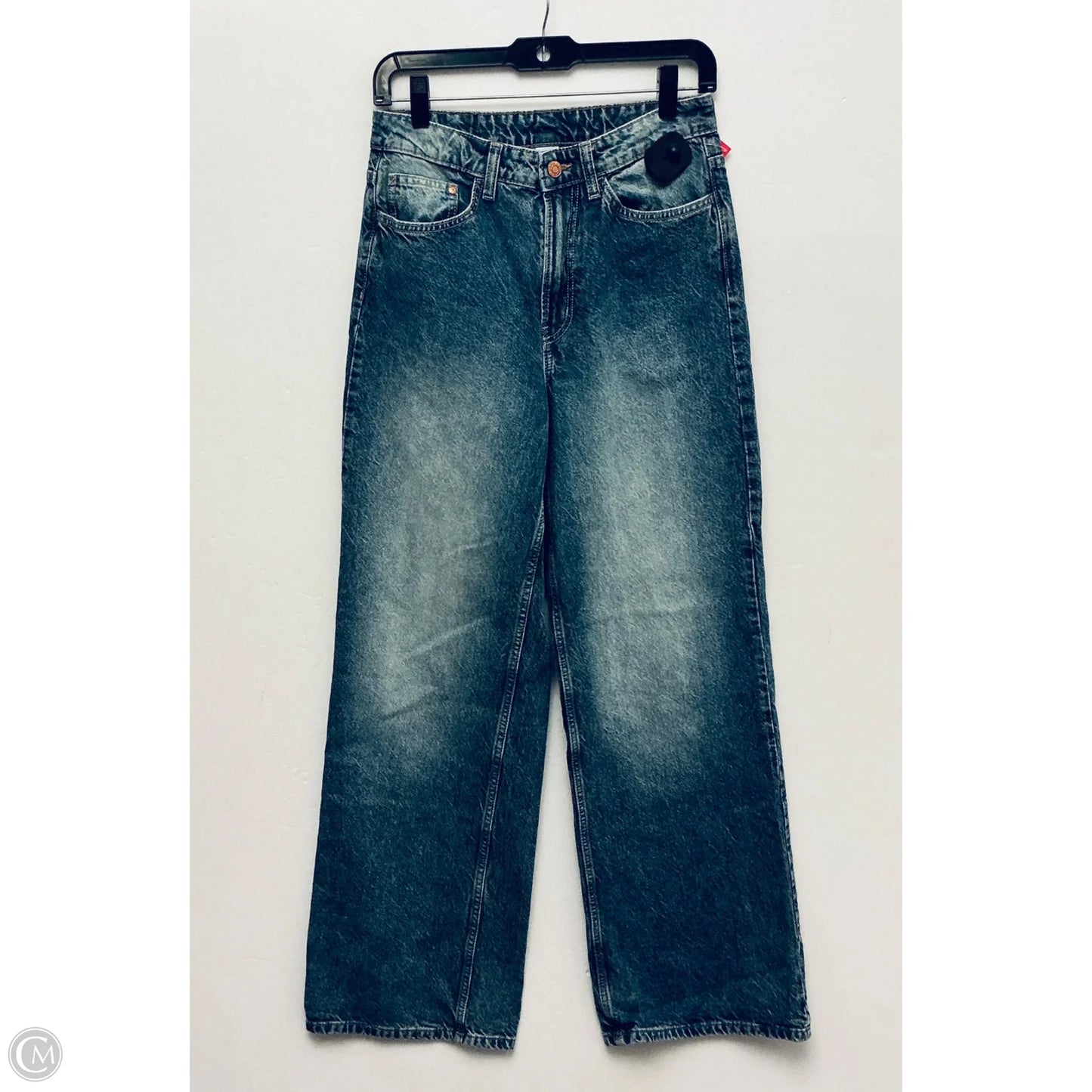 Jeans Wide Leg By H&m In Blue Denim, Size: 6