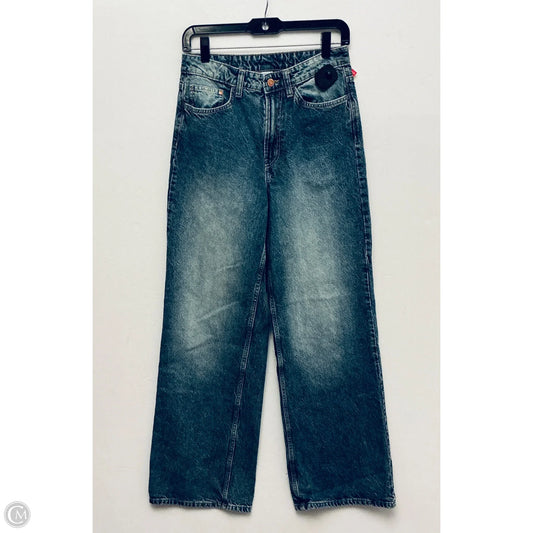 Jeans Wide Leg By H&m In Blue Denim, Size: 6