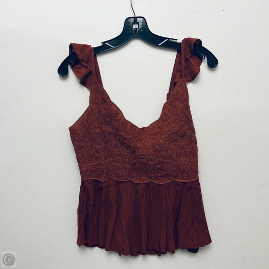 Top Sleeveless By Shyanne In Orange, Size: M