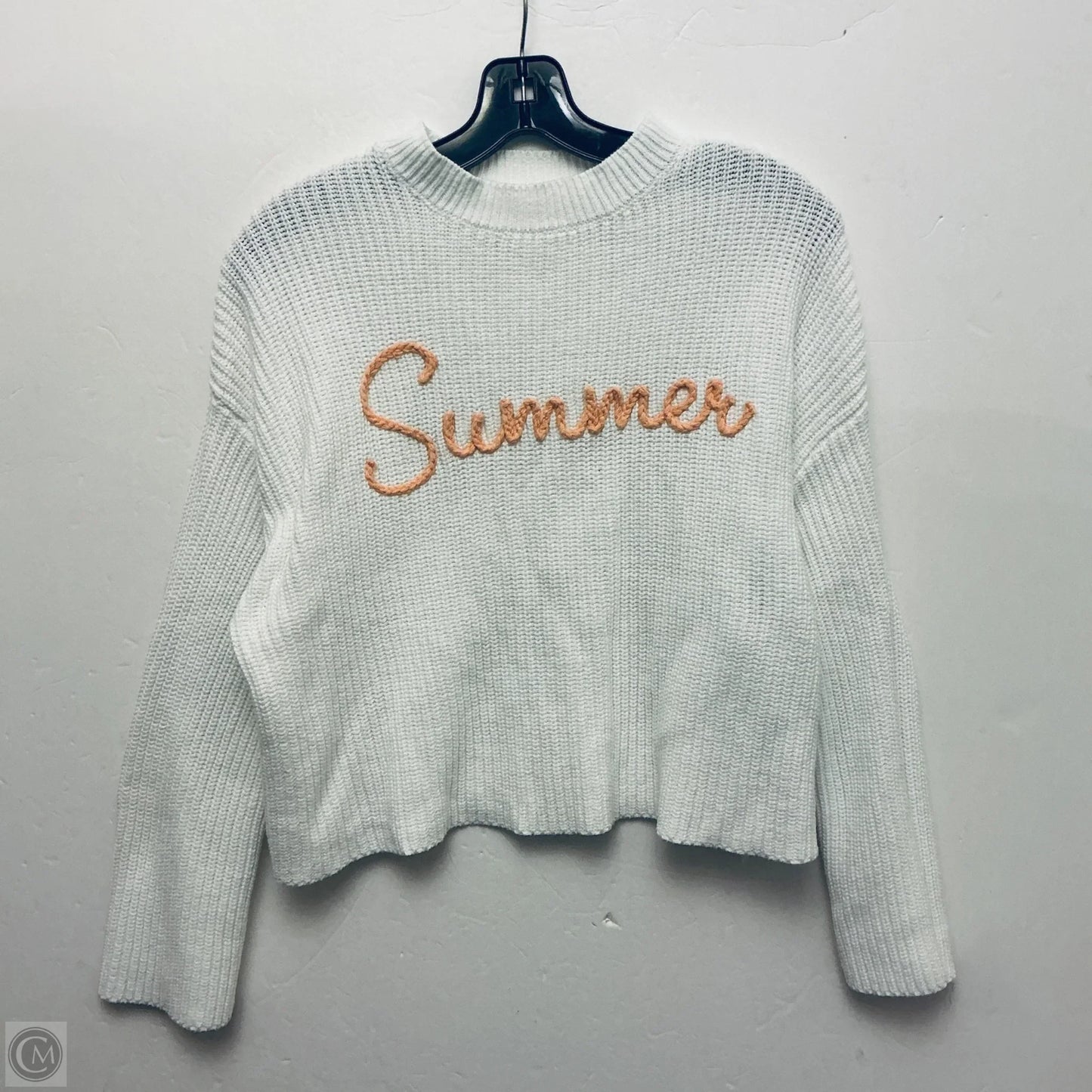 Sweater By Moon And Madison In White, Size: Xs