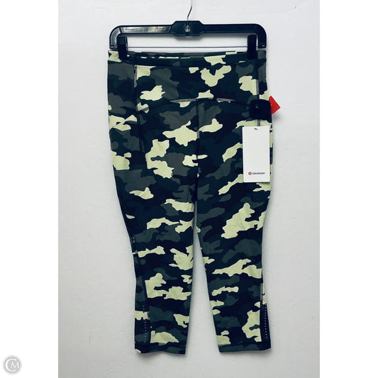 Athletic Leggings Capris By Lululemon In Camouflage Print, Size: 8