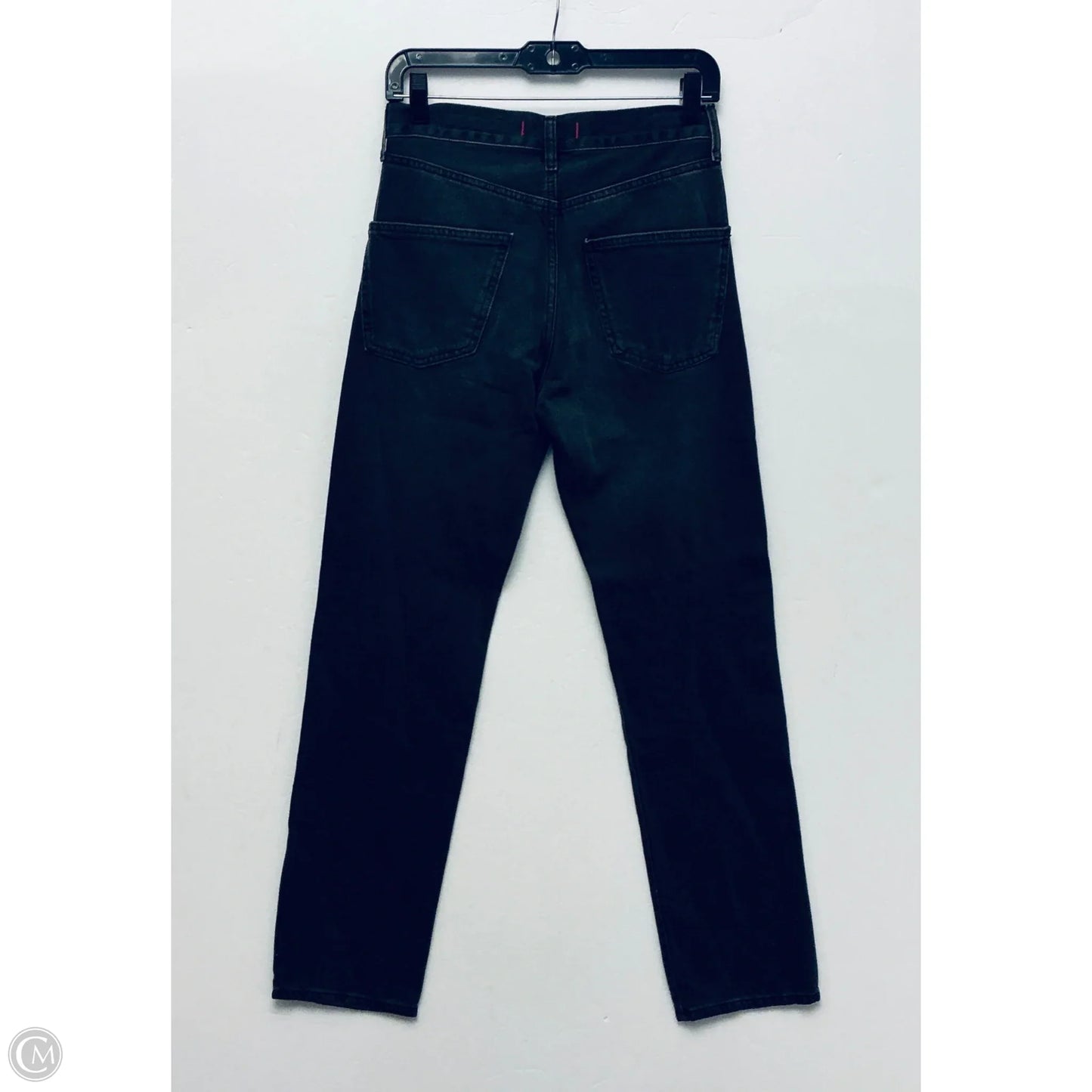Jeans Straight By Zara In Black Denim, Size: 2