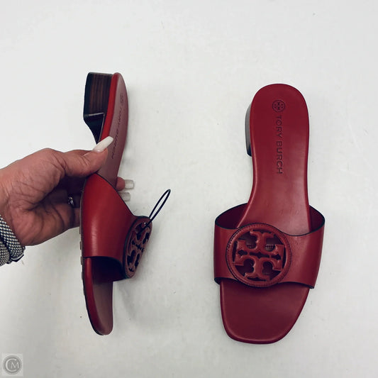 Sandals Designer By Tory Burch In Red, Size: 10