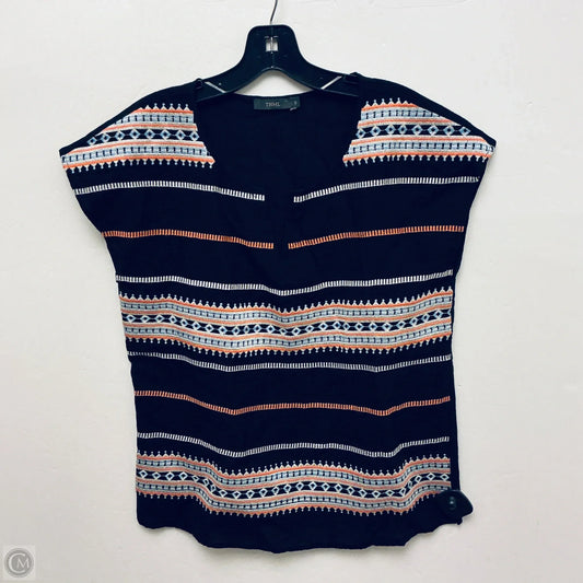 Top Short Sleeve By Thml In Striped Pattern, Size: S