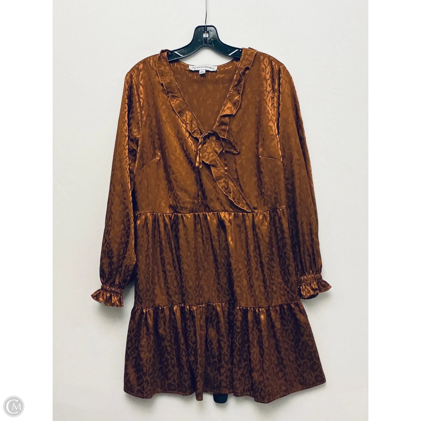 Dress Casual Midi By Emma And Michele In Orange, Size: M