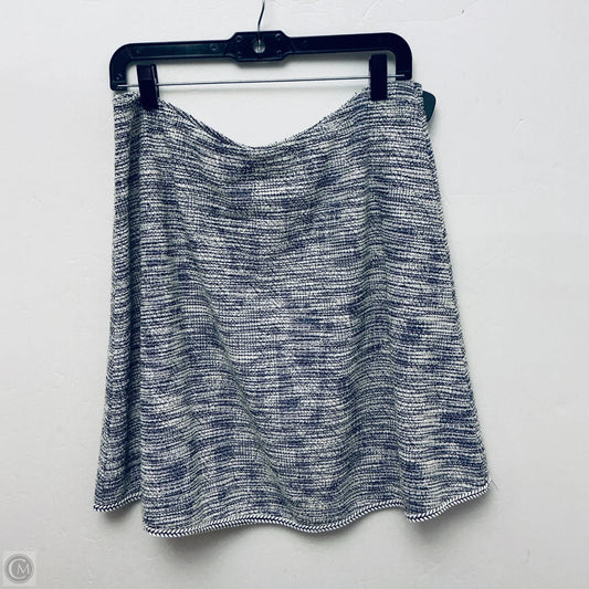 Skirt Midi By Max Studio In Blue & White, Size: Xl
