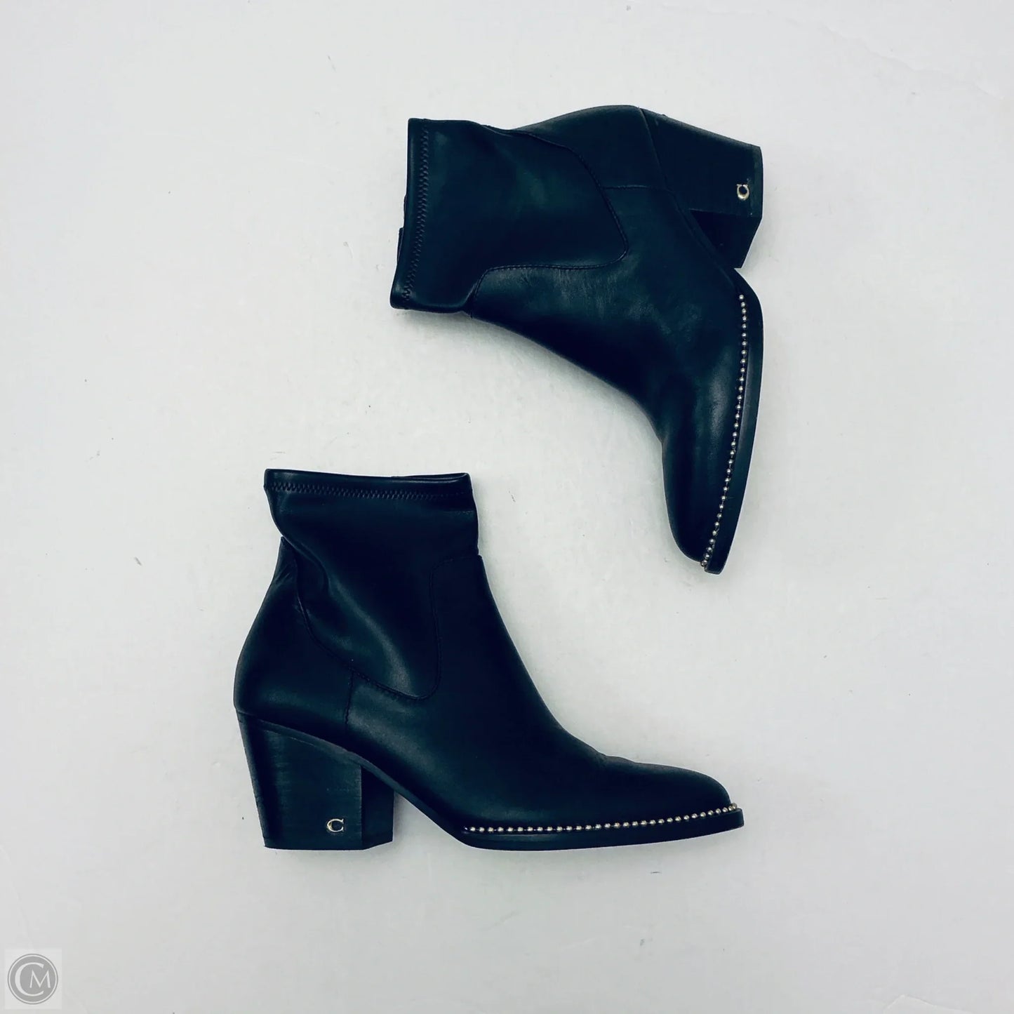 Boots Designer By Coach In Black, Size: 8.5