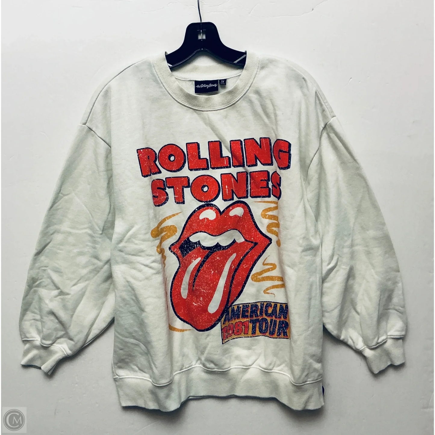 Sweatshirt Crewneck By Cmc In Beige, Size: 1x