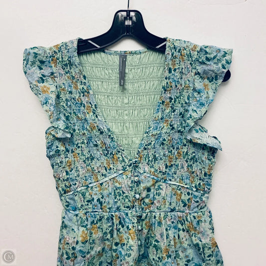 Romper By Anthropologie In Floral Print, Size: Xs