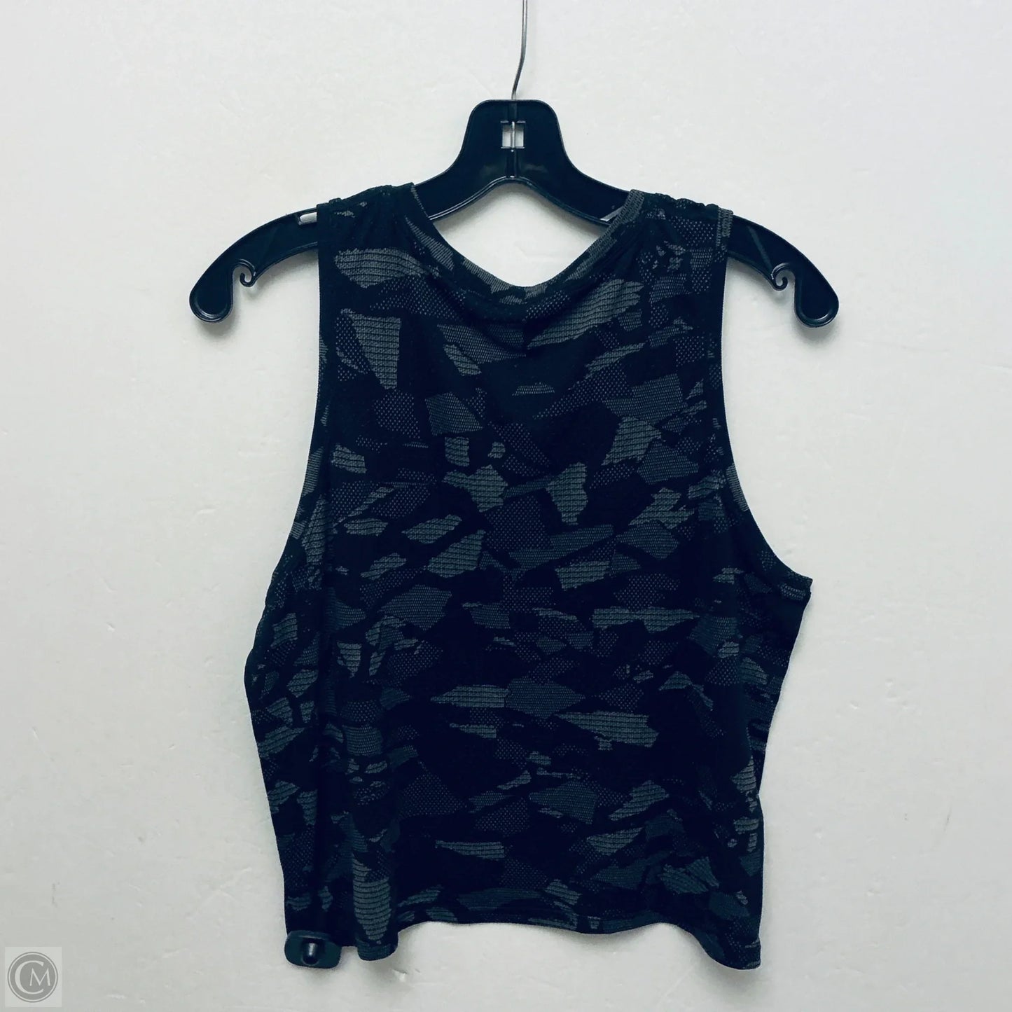 Athletic Tank Top By Lululemon In Black & Grey, Size: 6