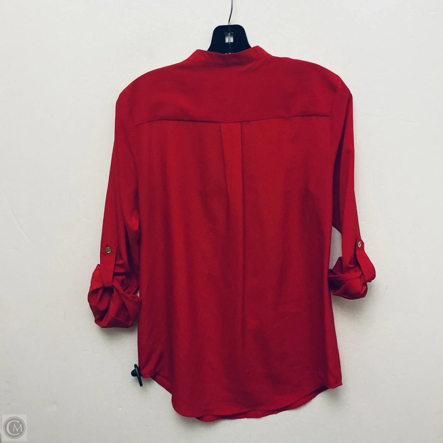 Top Long Sleeve By Michael By Michael Kors In Red, Size: S