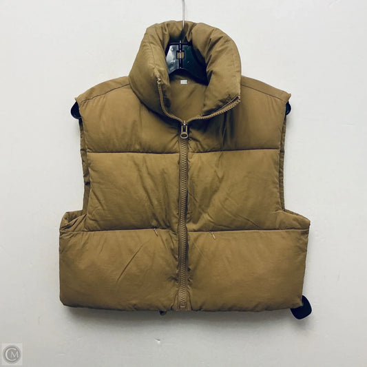 Vest Puffer & Quilted By Clothes Mentor In Tan, Size: S