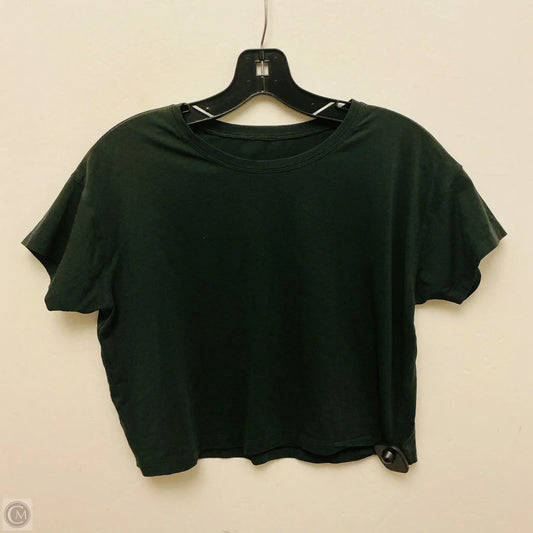 Athletic Top Short Sleeve By Lululemon In Green, Size: S
