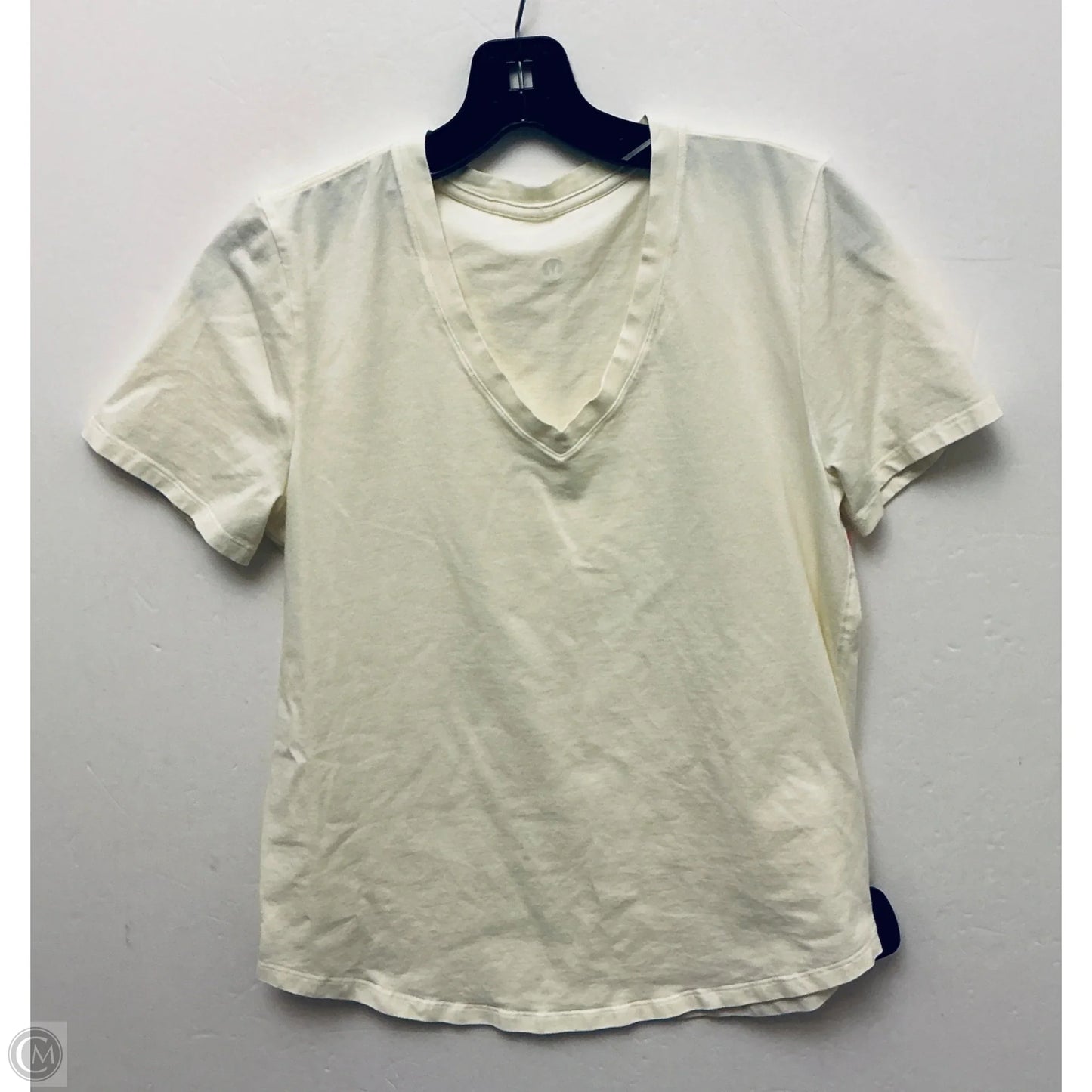 Athletic Top Short Sleeve By Lululemon In Yellow, Size: S