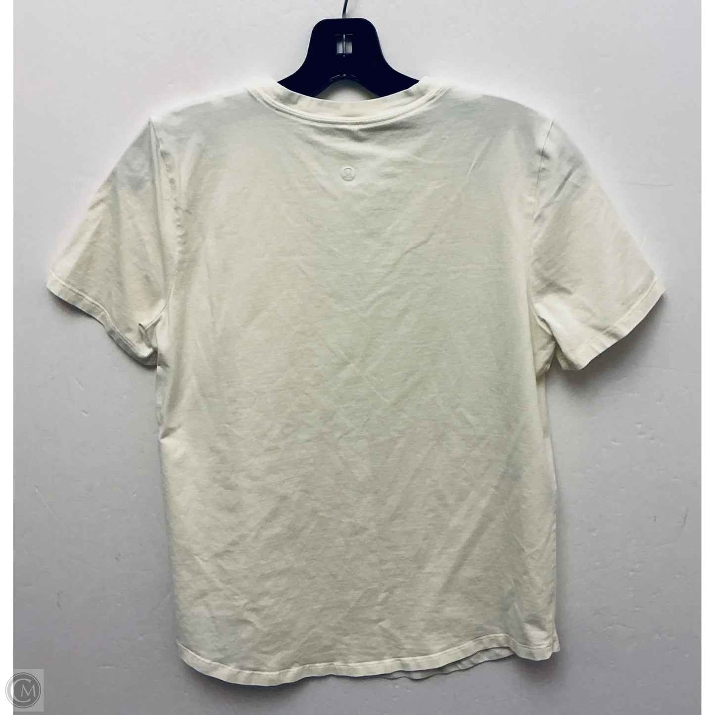 Athletic Top Short Sleeve By Lululemon In Yellow, Size: S
