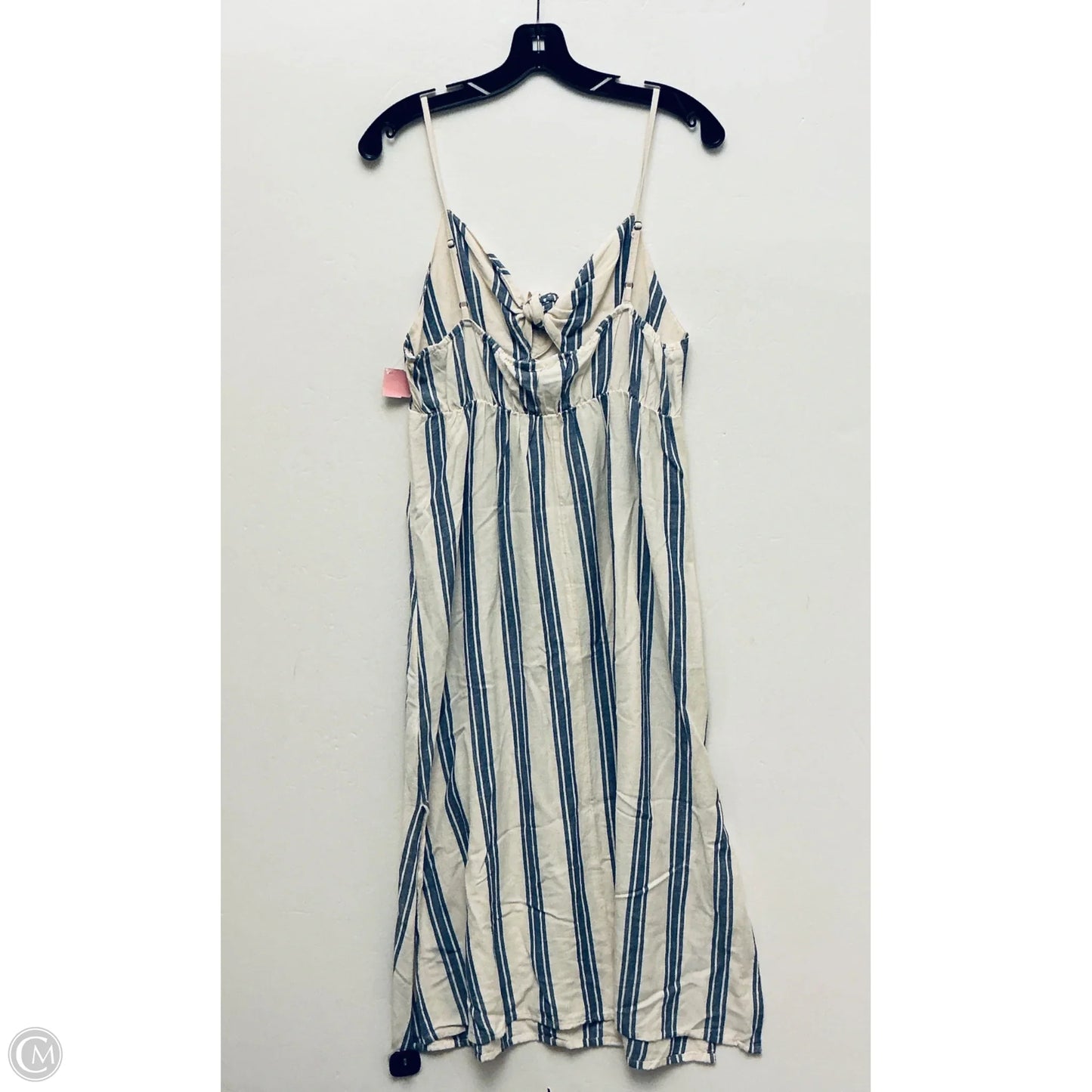 Dress Casual Midi By Roxy In Striped Pattern, Size: L