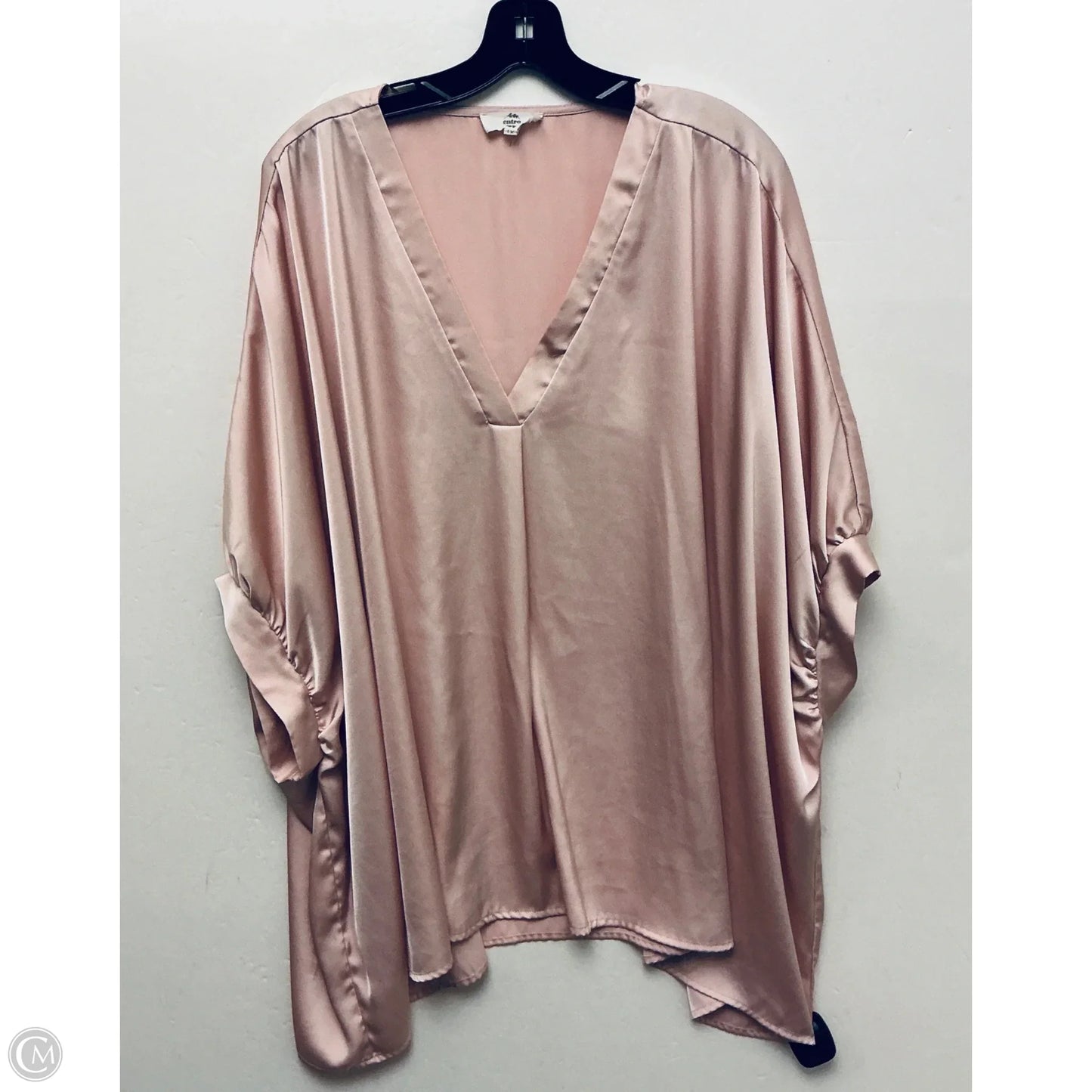 Top Short Sleeve By Entro In Pink, Size: 1x