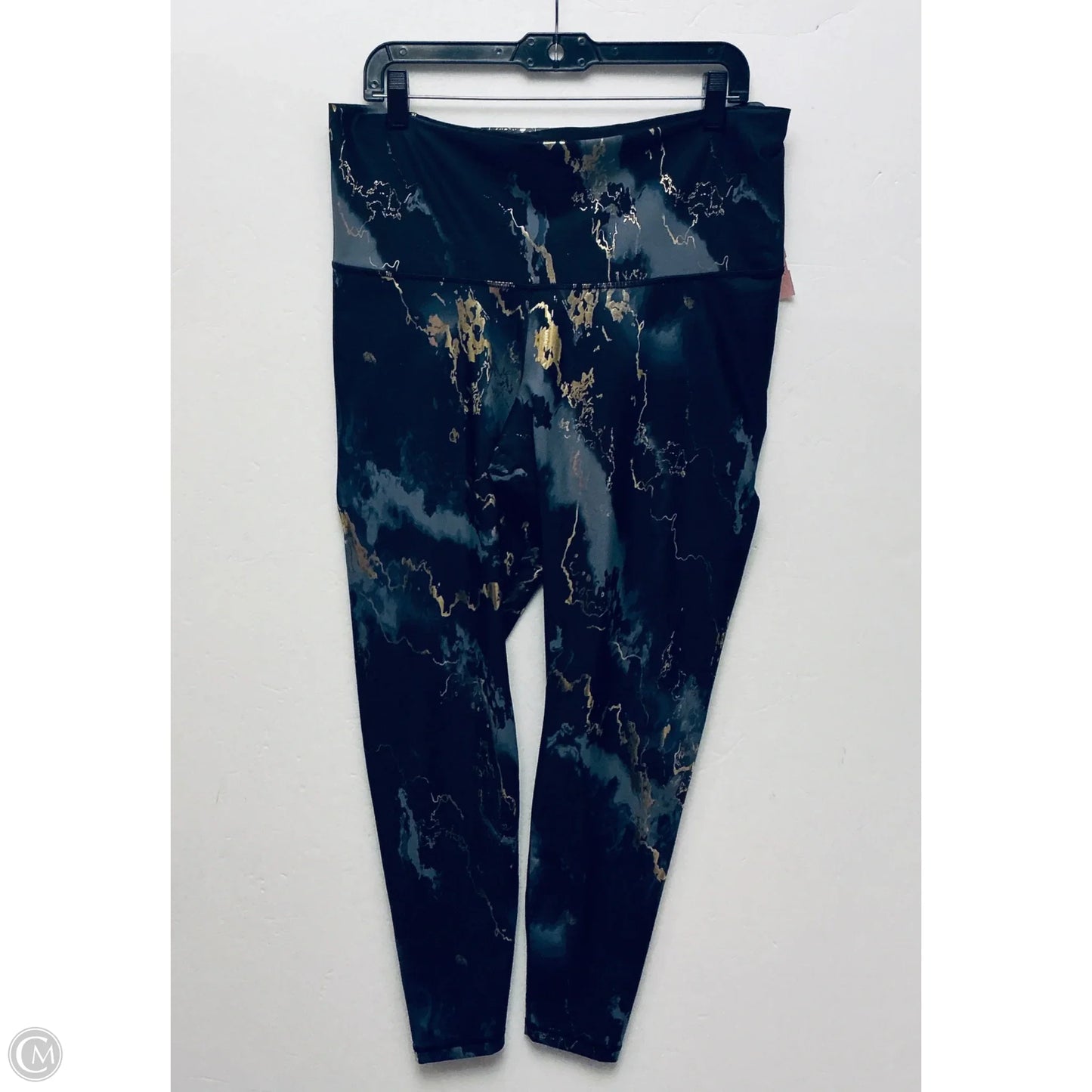 Athletic Leggings By Old Navy In Black & Gold, Size: Xl