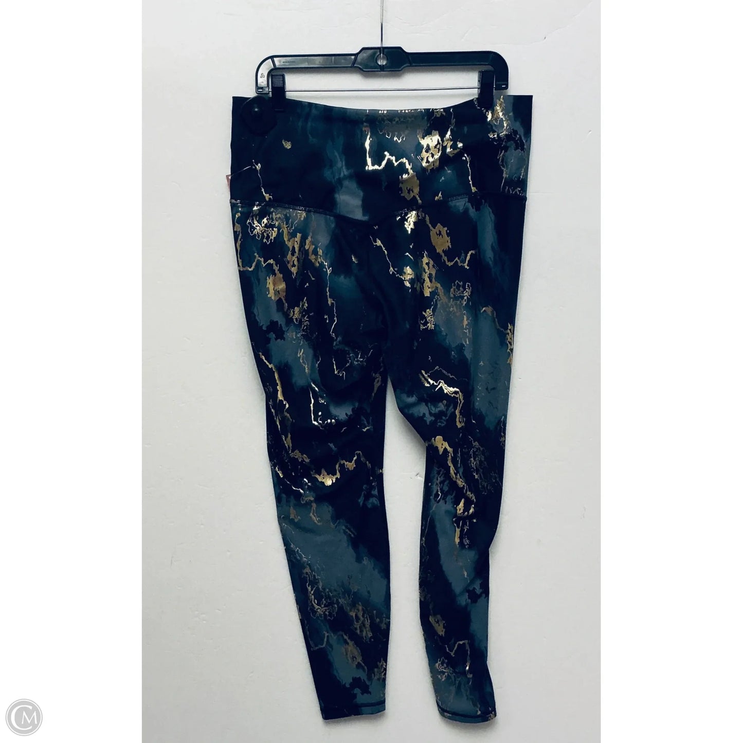 Athletic Leggings By Old Navy In Black & Gold, Size: Xl