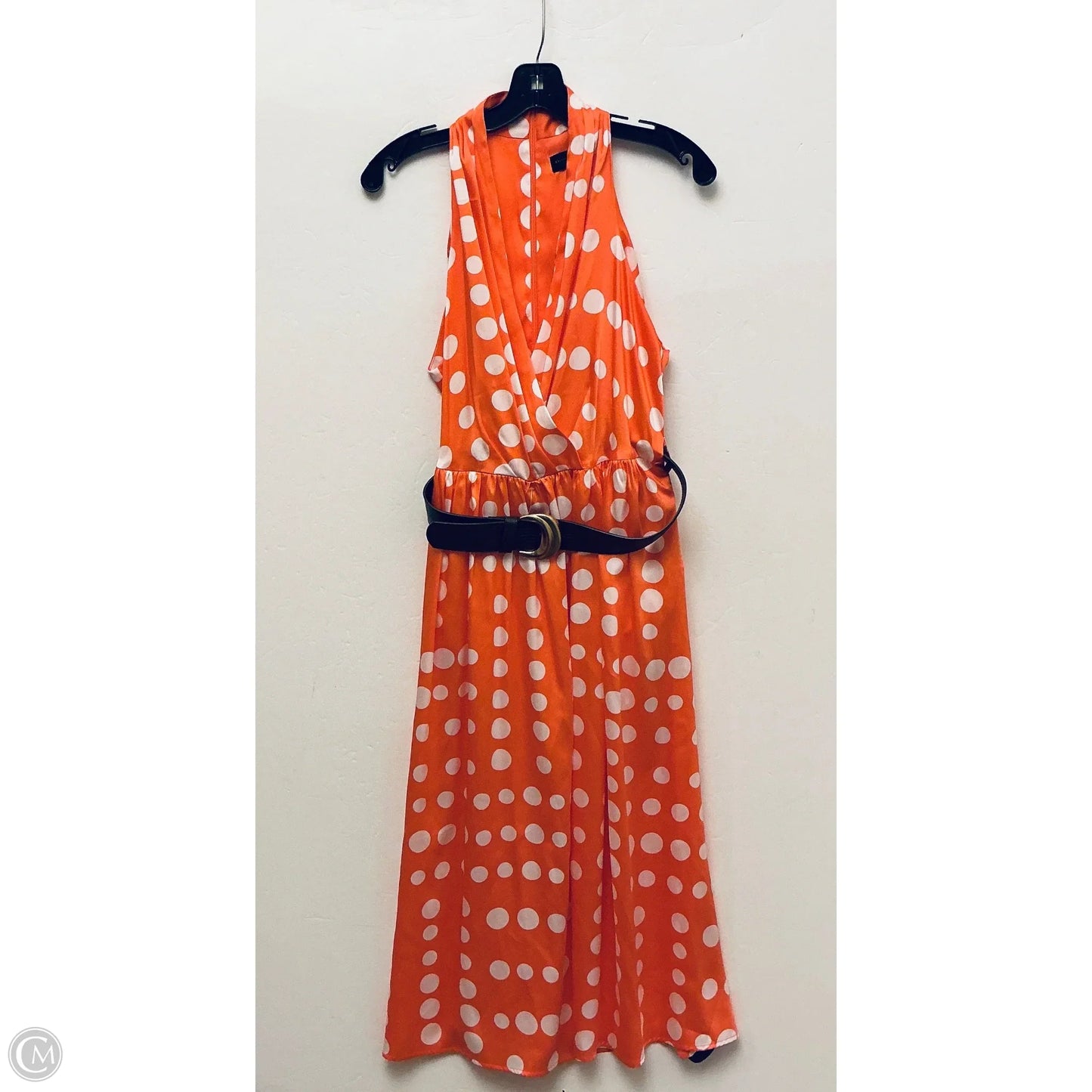Dress Work By Donna Karan In Polkadot Pattern, Size: 6