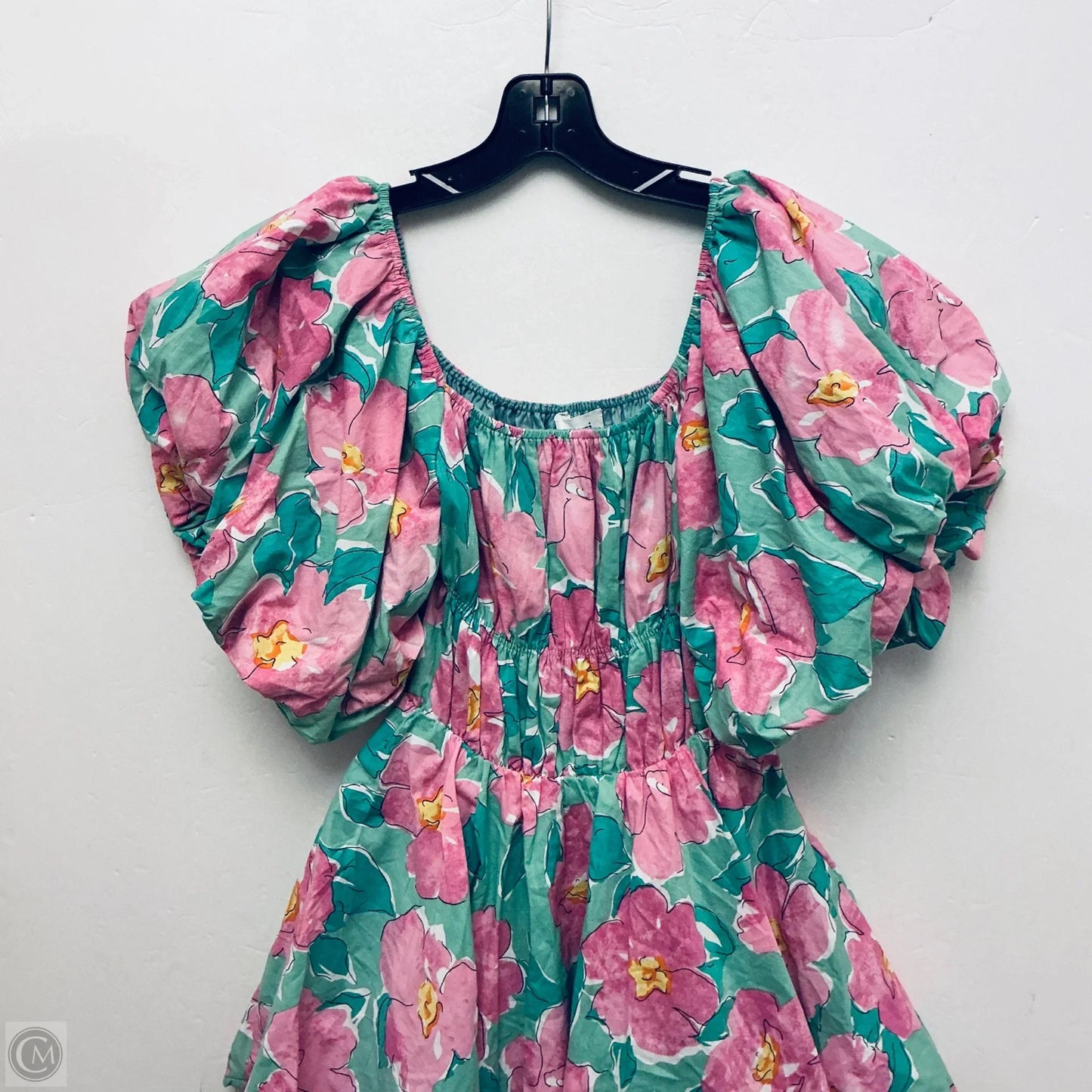 Dress Party Short By Cmc In Green & Pink, Size: S