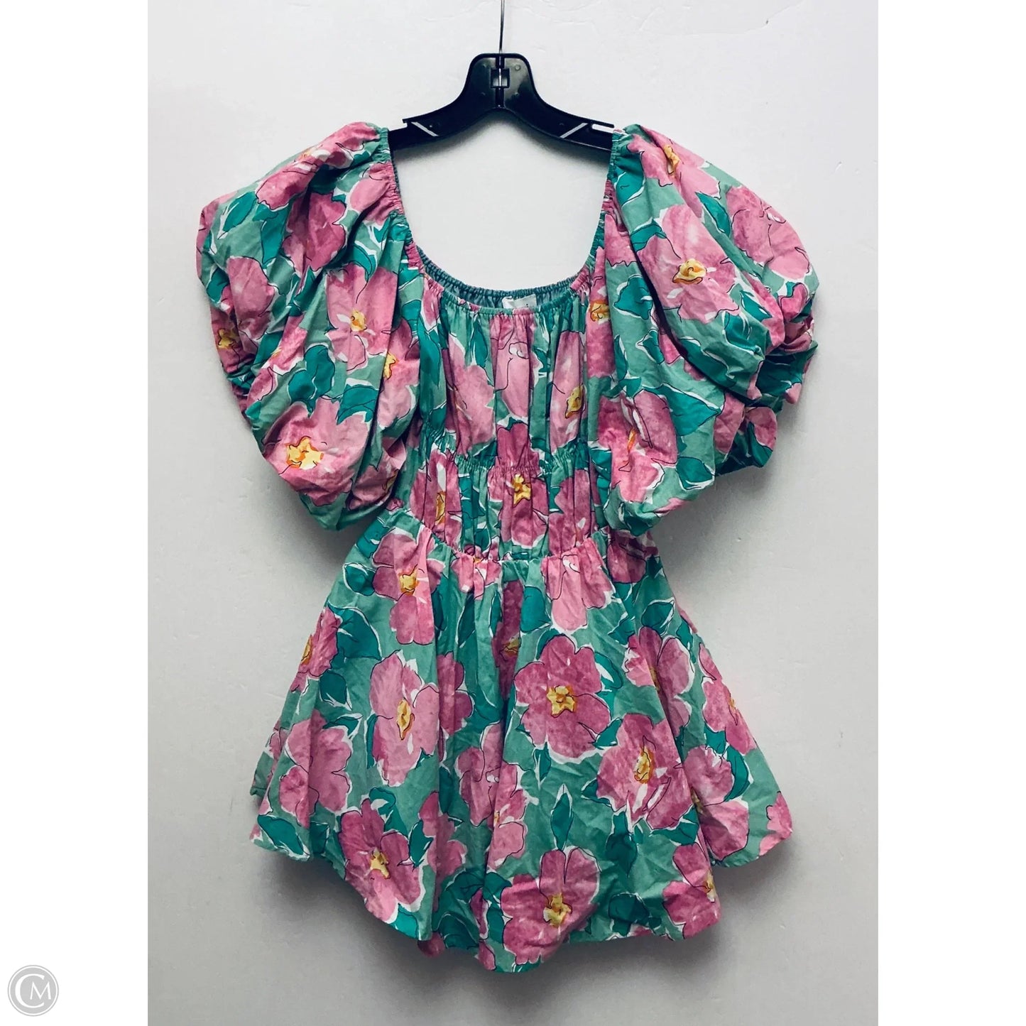 Dress Party Short By Cmc In Green & Pink, Size: S