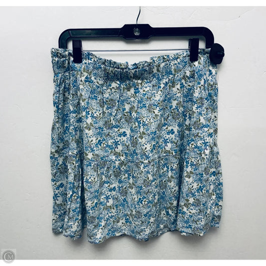 Skirt Mini & Short By Clothes Mentor In Floral Print, Size: Xl