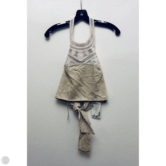Top Sleeveless By Chelsea And Violet In Tan, Size: M