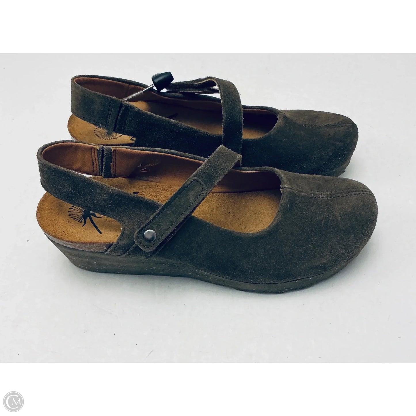 Shoes Heels Wedge By Otbt In Green, Size: 9