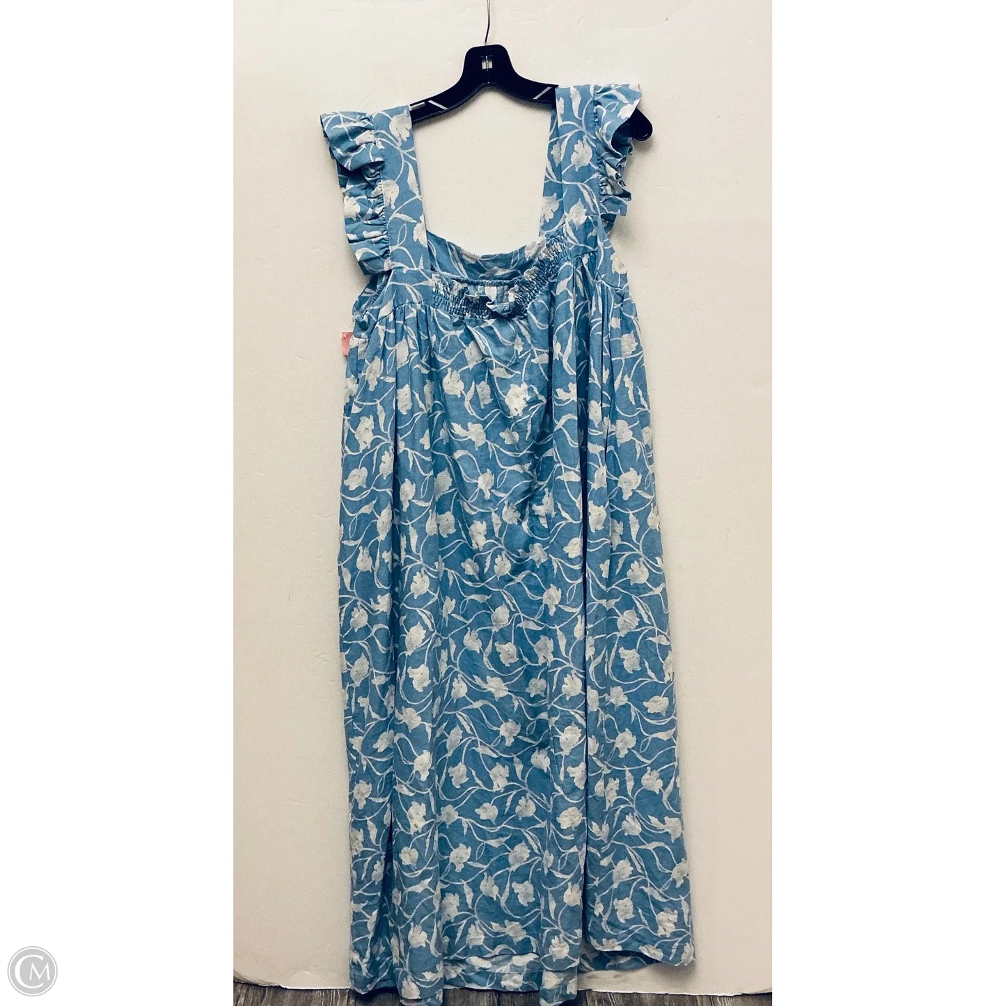 Dress Casual Maxi By A New Day In Blue, Size: Xxl