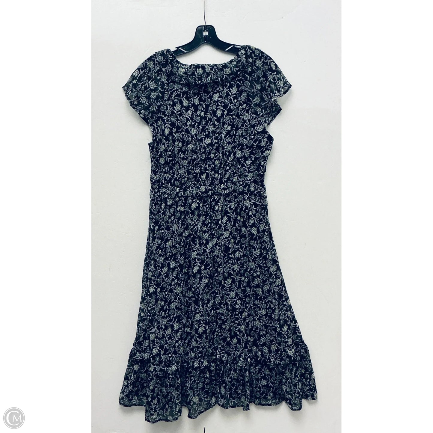 Dress Casual Midi By Old Navy In Black & White, Size: M